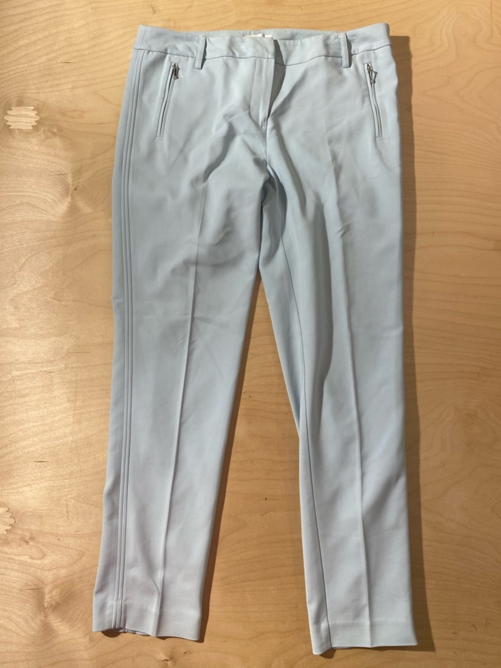 Adrienne Vittadini Pale Blue Stretch Dress Pants 8 (RB) - Picture 3 of 7